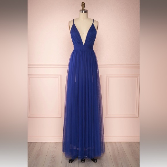 Navy Blue Formal Dress - Picture 1 of 6